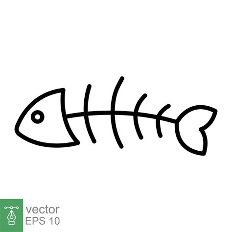 fish skeleton drawing|Fish Skeleton Vector Art, Icons, and Graphics for Free Download.